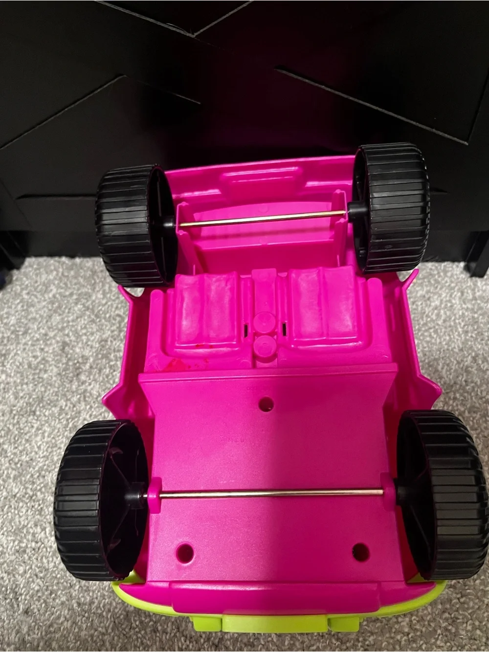 1999 Barbie Pink Jeep with Lime Green Accents